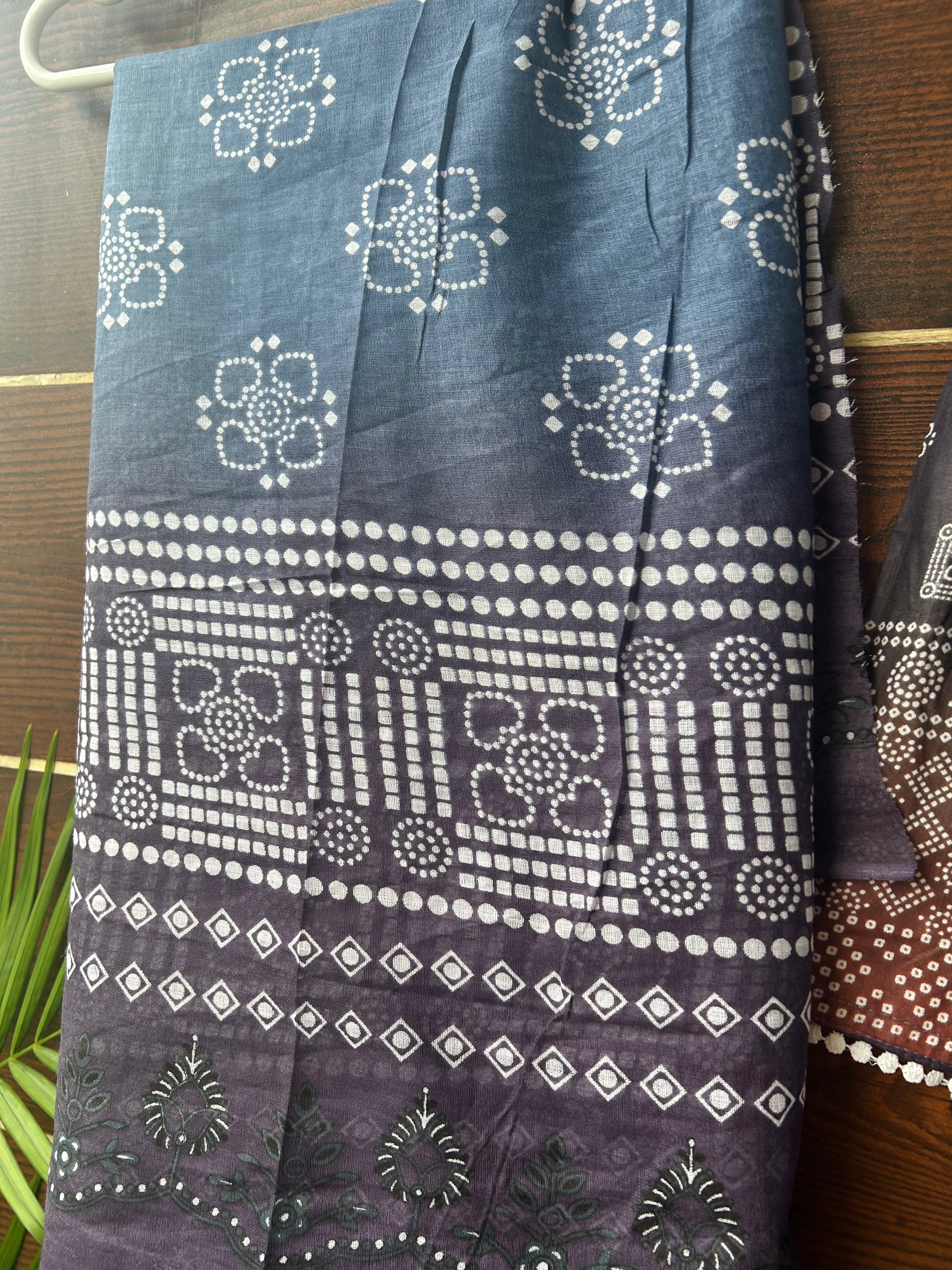 Three piece cotton kurta set