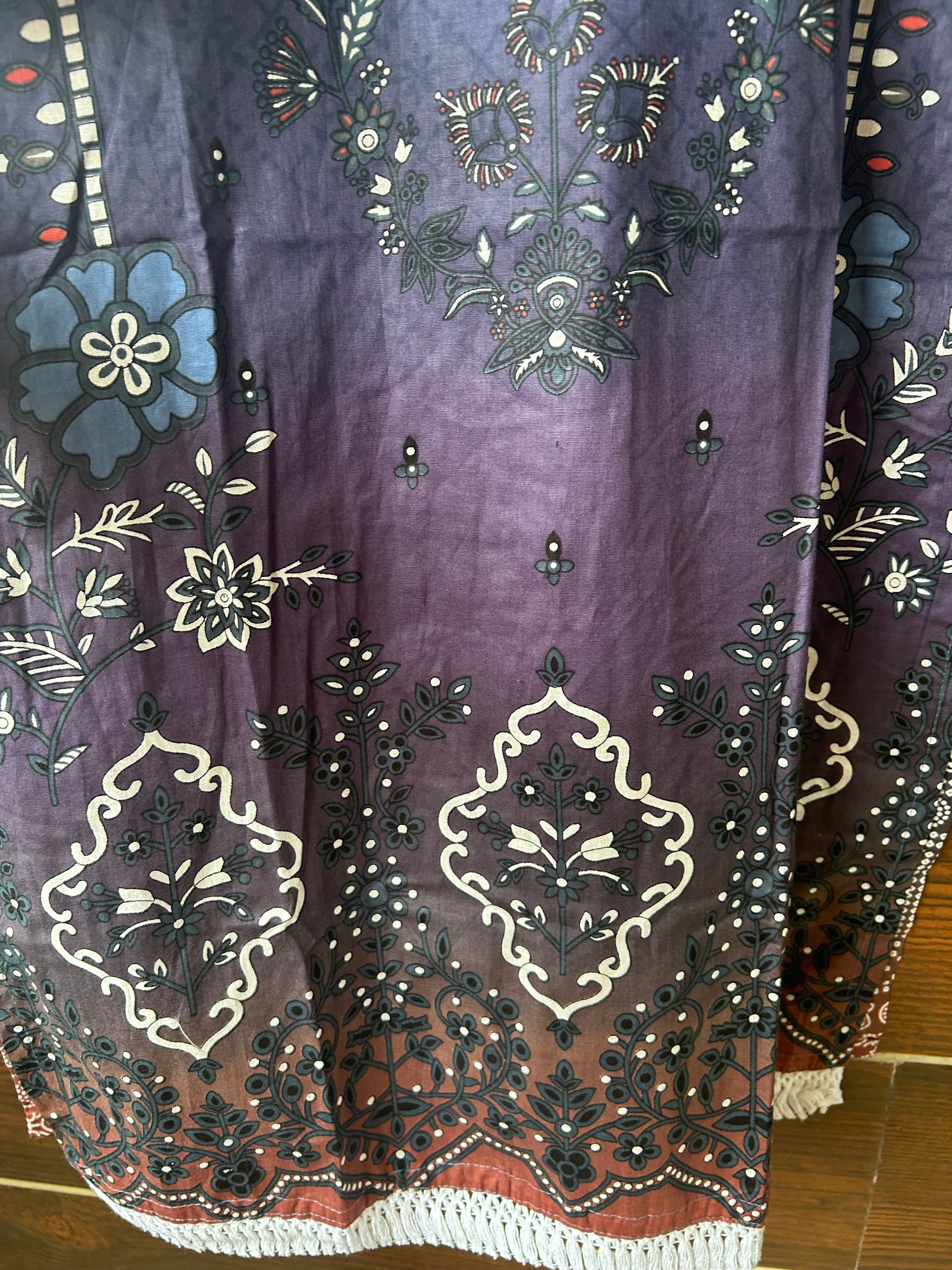 Three piece cotton kurta set