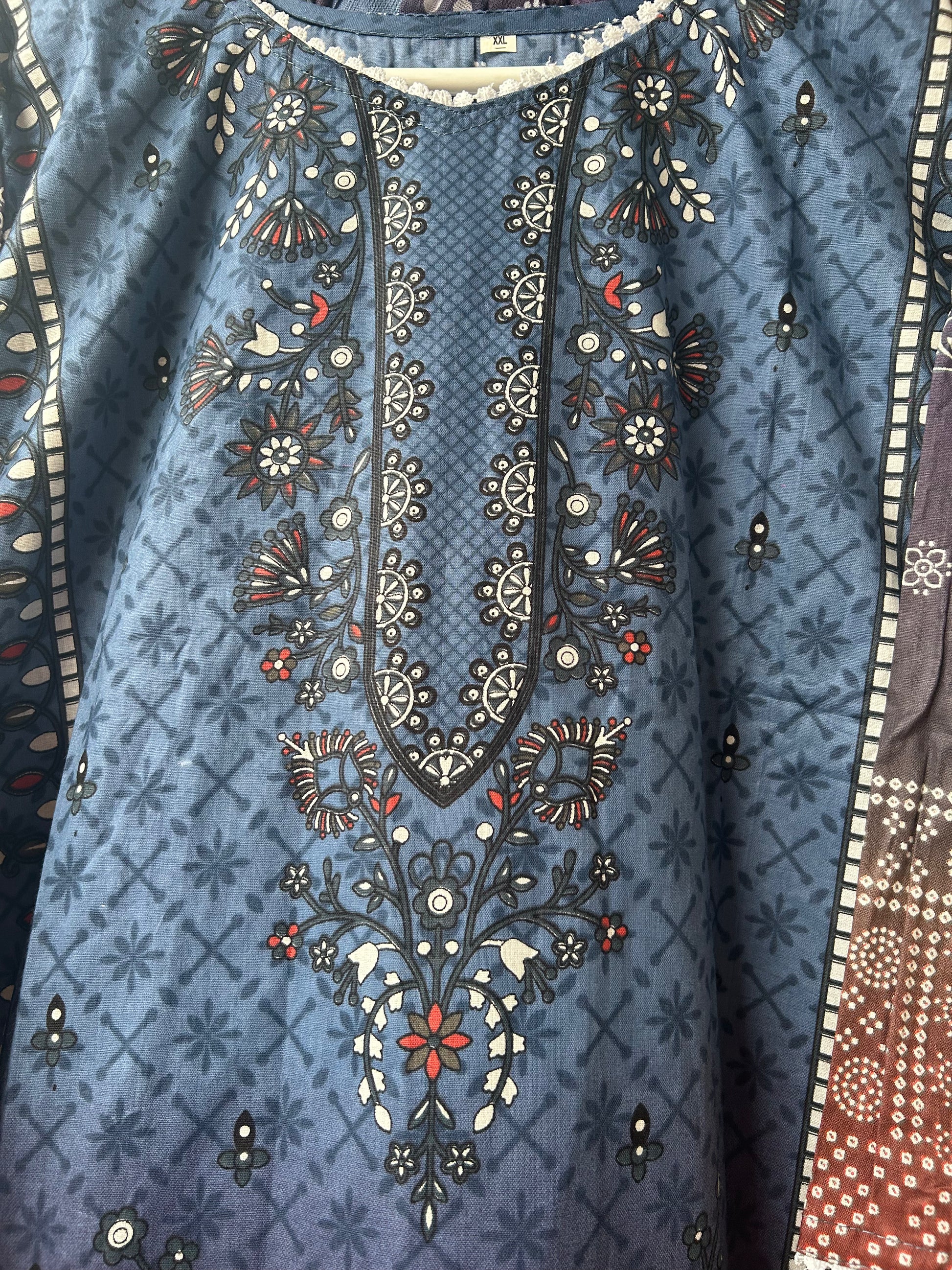 Three piece cotton kurta set