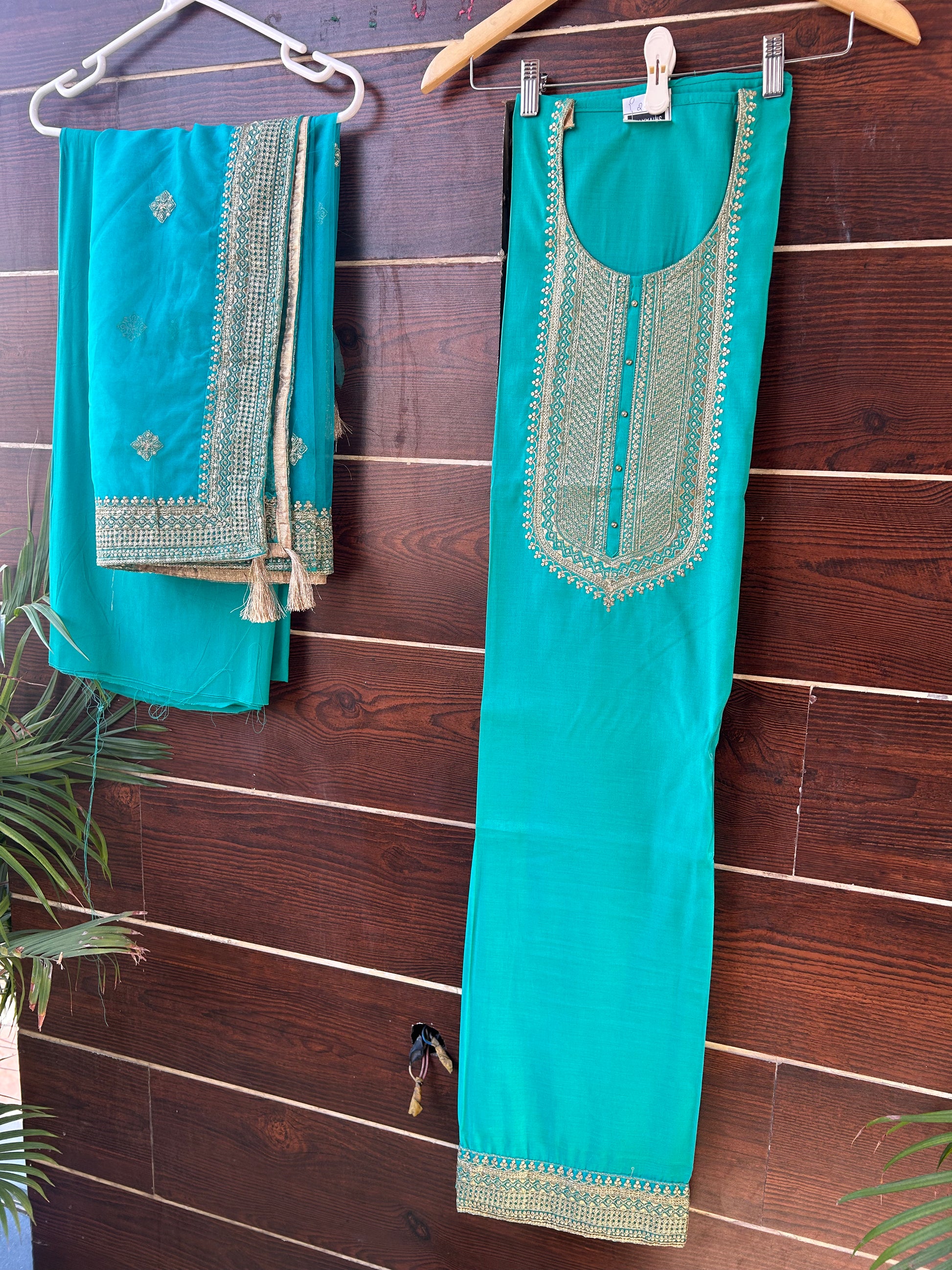 Unstitched three piece suit fabric